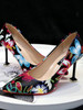 Pointed Heels High Heel Stiletto Flowers Retro Embroidery Shoes