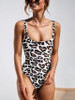 Four Colors Leopard Print One Piece Swimsuit
