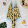 Sweet Print Floral Ins Style One Piece Swimsuit