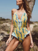 Sweet Print Floral Ins Style One Piece Swimsuit