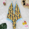 Sweet Print Floral Ins Style One Piece Swimsuit