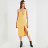 Sexy Spaghetti Strap Backless Button Split Beach Dress