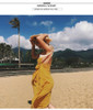 Sexy Spaghetti Strap V Neck Backless Solid Color Beach Dress