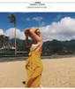 Sexy Spaghetti Strap V Neck Backless Solid Color Beach Dress