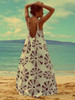 Printed Spaghetti Strap Bohemia Beach Maxi Dress