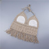 Sexy Halter Knit Tassel Bohemia Beach Tops