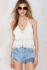 Sexy Halter Knit Tassel Bohemia Beach Tops