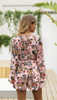 Floral Print V Neck Long Sleeve High Waist Rompers