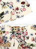 Floral Print V Neck Long Sleeve High Waist Rompers