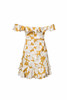 Flower Off Shoulder Backless Beach Mini Dress