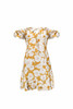 Flower Off Shoulder Backless Beach Mini Dress