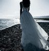 Spaghetti Strap Backless Irregular Beach Maxi Long Dress
