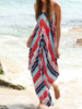 Summer Spaghetti Strap Print Beach Maxi Dress