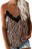 Women Sexy V Neck Lace Trim Camisole Tank Tops