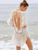 Pompoms Backless Cover-Ups Swimwear