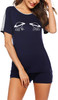 Womens Tie Dye Printed Pajamas Set Cotton Lounge Sets Short Sleeve Tops and Shorts 2 Piece Sleepwear Pj Sets