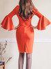 Round Neck Solid Color Bodycon Mini Dress