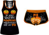 Women's Comfy  Halloween Elastic Drawstring PJ  Set (true to size)