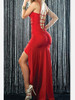 Sexy Spaghetti Strap Bodycon Evening Gown Maxi Dress