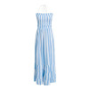 Sexy Striped Halter Neck Spaghetti Strap Sundress Maxi Dress