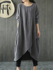 Solid Color Linen Cotton Loose Maxi Dress Solid Color Linen Cotton Loose Maxi Dress