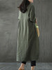 Solid Color Linen Cotton Loose Maxi Dress Solid Color Linen Cotton Loose Maxi Dress