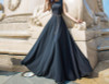 Solid Color Sleeveless Round Neck Evening Maxi Long Dress