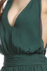 Hanging Neck Slim Dark Green Backless Sexy Big Swing Strap Beach Maxi Dress