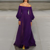 Elegant Off-The-Shoulder Party Princess Sleeve Maxi Evening Dress Maxi Dress