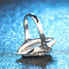 Fashion Big Opal Rings Rhinestone Finger Signet Ring Engagement Jewelry