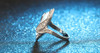 Fashion Big Opal Rings Rhinestone Finger Signet Ring Engagement Jewelry