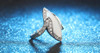 Fashion Big Opal Rings Rhinestone Finger Signet Ring Engagement Jewelry