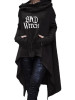 Casual Halloween Cape Cloak Good Witch Irregular Cowl Neck Hoodie Coat