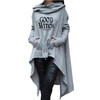 Casual Halloween Cape Cloak Good Witch Irregular Cowl Neck Hoodie Coat
