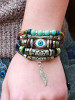 Evil Eyes Vintage Multi-Layer Leather Bracelet