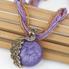 Bohemia Peacock Clavicle Collar Vintage Handmade Crystal Pendant Necklace Choker