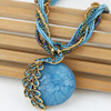 Bohemia Peacock Clavicle Collar Vintage Handmade Crystal Pendant Necklace Choker