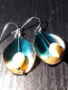 Retro Alloy Unique Shell Small Pearl Pendant Drop Earrings