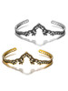Bohemia Vintage Bangle Heart-Shaped Open Bracelet Accessories