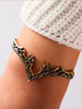 Bohemia Vintage Bangle Heart-Shaped Open Bracelet Accessories