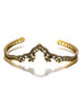 Bohemia Vintage Bangle Heart-Shaped Open Bracelet Accessories