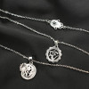 Vintage Boho Hamsa Sun Pandents  Multi-Layer Necklace Choker