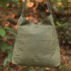 Portable Canvas Ajustable Strap Army Green Handbag Shoulder Bag For Women