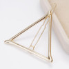 Girls Fashion Hairpins Hollow Triangle Hair Clip Party Hair Accessories Headwear