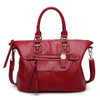 Women Genuine Leather Stylish Zipper Handbag Shoulder Bags Crossbody Bags