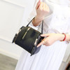 Stylish PU Leather Small Square Shoulder Bag Multi-pockets Crossbody Bag For Women