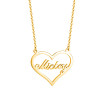 Personalize Custom Name Necklace Heart Pendant Love Gift Stainless Steel Choker for Women Elegant Jewelry