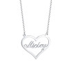 Personalize Custom Name Necklace Heart Pendant Love Gift Stainless Steel Choker for Women Elegant Jewelry