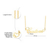 Personalized Name Necklace Custom Made Any Name Font Stainless Steel Metal Women Jewelry