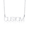 Personalized Name Necklace Custom Made Any Name Font Stainless Steel Metal Women Jewelry